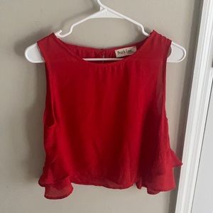Red peach love California top
